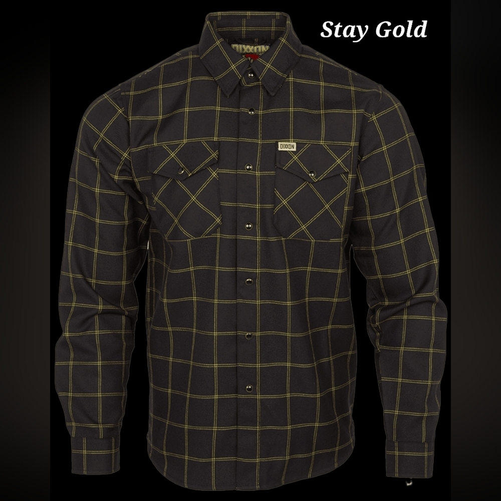 DIXXON Stay Gold Flannel -- Mens XL